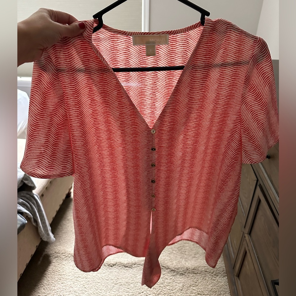 Michael Kors front tie top